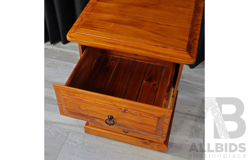 Pair of Pine Bedside Chests
