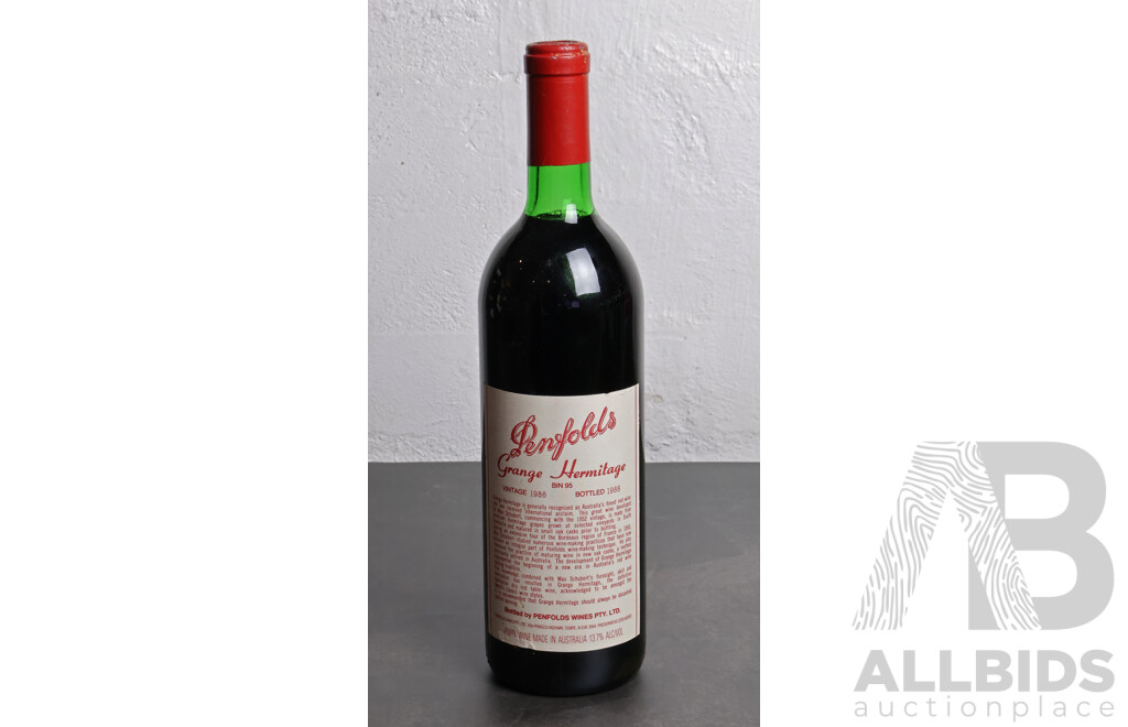 Penfolds Grange Hermitage Bin 94 Vintage 1986