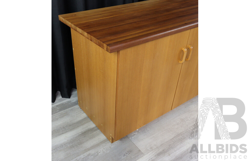 Timber Storage Cabinet with Chopping Board Top