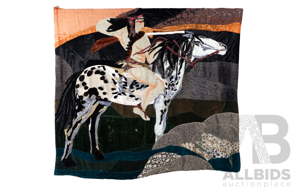 Vivienne Pengilley, (20th Century, British-Australian, 1944-2017), 1.Silver Cloud (1980), Mixed Fabric on Hessian, 180 x 200 cms