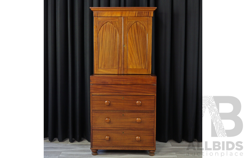 Victorian Cedar Post Masters Desk