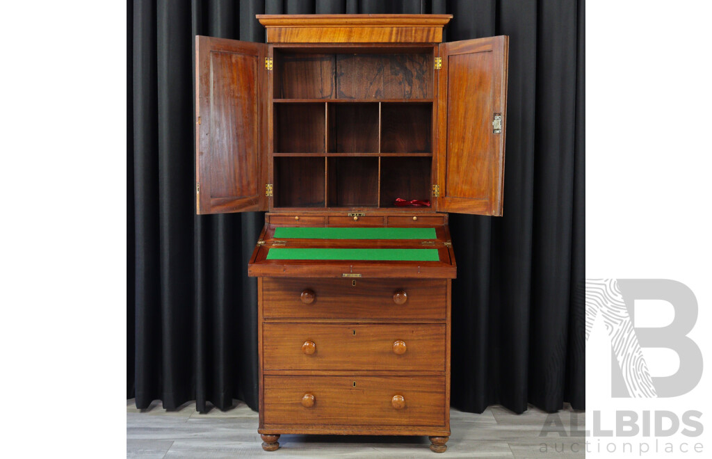 Victorian Cedar Post Masters Desk