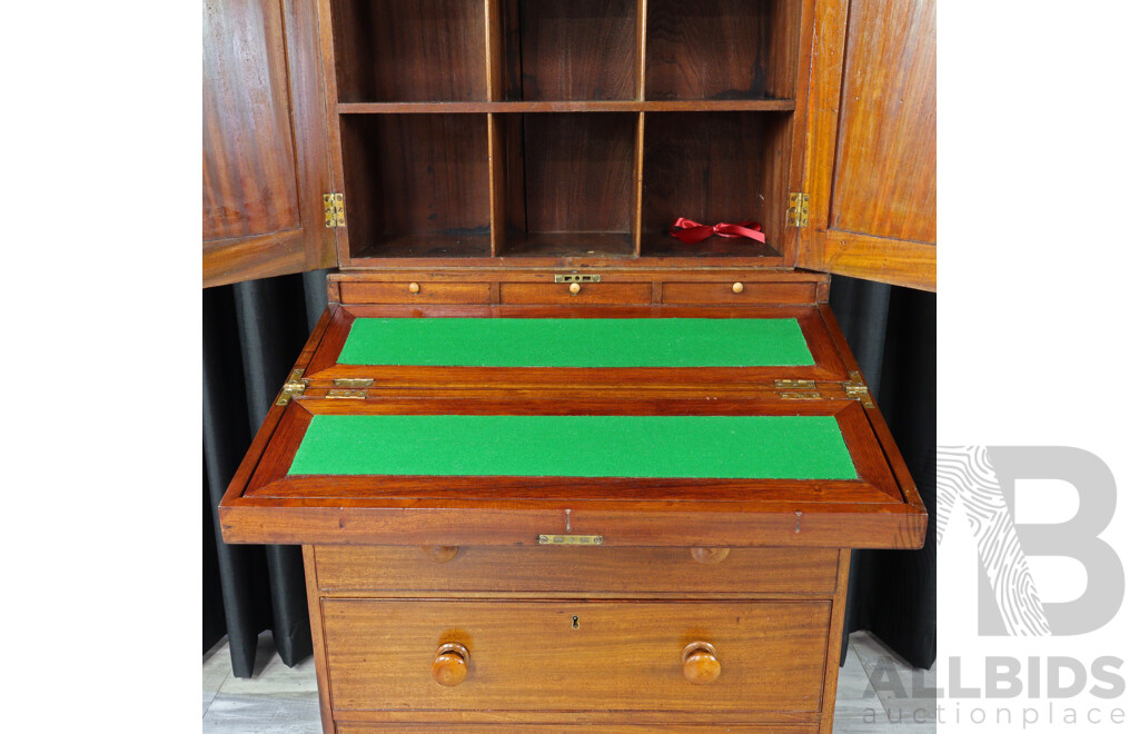 Victorian Cedar Post Masters Desk