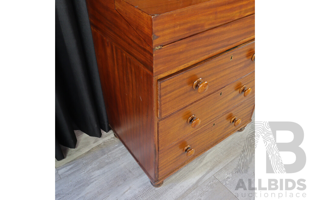Victorian Cedar Post Masters Desk
