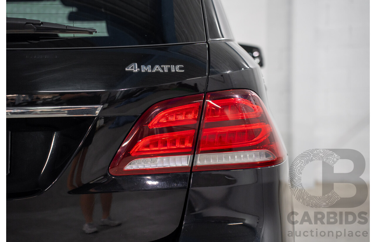 08/2016 Mercedes-Benz GLE 350d 4MATIC (AWD) 166 MY17 4D Wagon Obsidian Black Metallic Turbo Diesel V6 3.0L