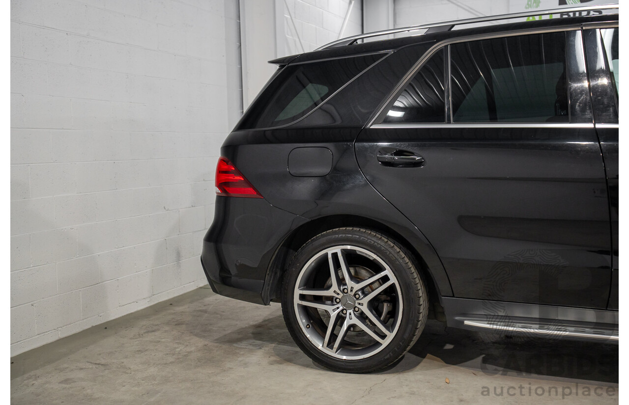 08/2016 Mercedes-Benz GLE 350d 4MATIC (AWD) 166 MY17 4D Wagon Obsidian Black Metallic Turbo Diesel V6 3.0L