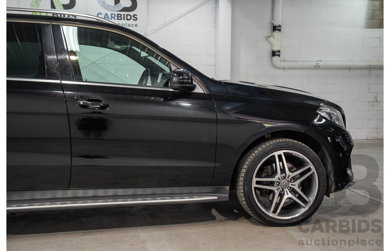 08/2016 Mercedes-Benz GLE 350d 4MATIC (AWD) 166 MY17 4D Wagon Obsidian Black Metallic Turbo Diesel V6 3.0L
