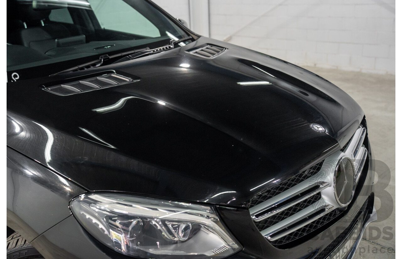 08/2016 Mercedes-Benz GLE 350d 4MATIC (AWD) 166 MY17 4D Wagon Obsidian Black Metallic Turbo Diesel V6 3.0L