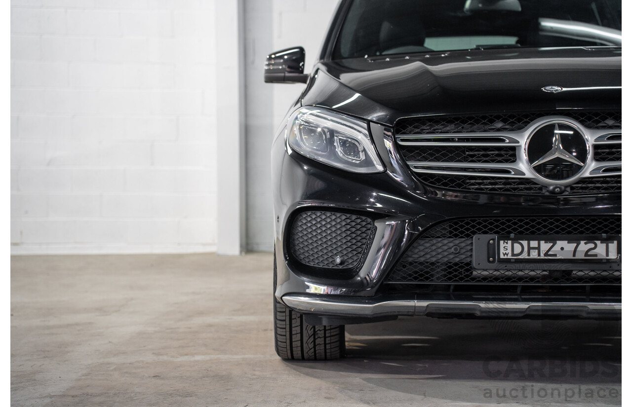 08/2016 Mercedes-Benz GLE 350d 4MATIC (AWD) 166 MY17 4D Wagon Obsidian Black Metallic Turbo Diesel V6 3.0L