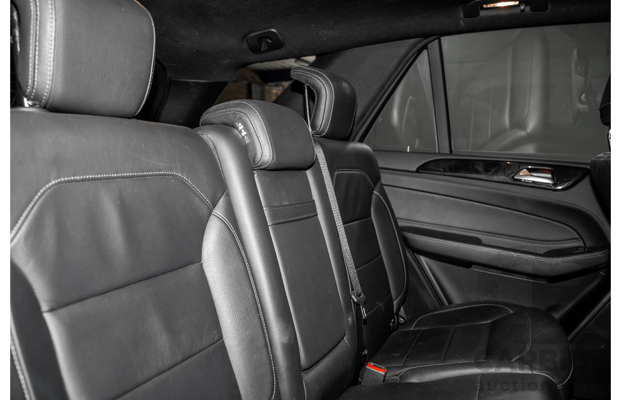 08/2016 Mercedes-Benz GLE 350d 4MATIC (AWD) 166 MY17 4D Wagon Obsidian Black Metallic Turbo Diesel V6 3.0L