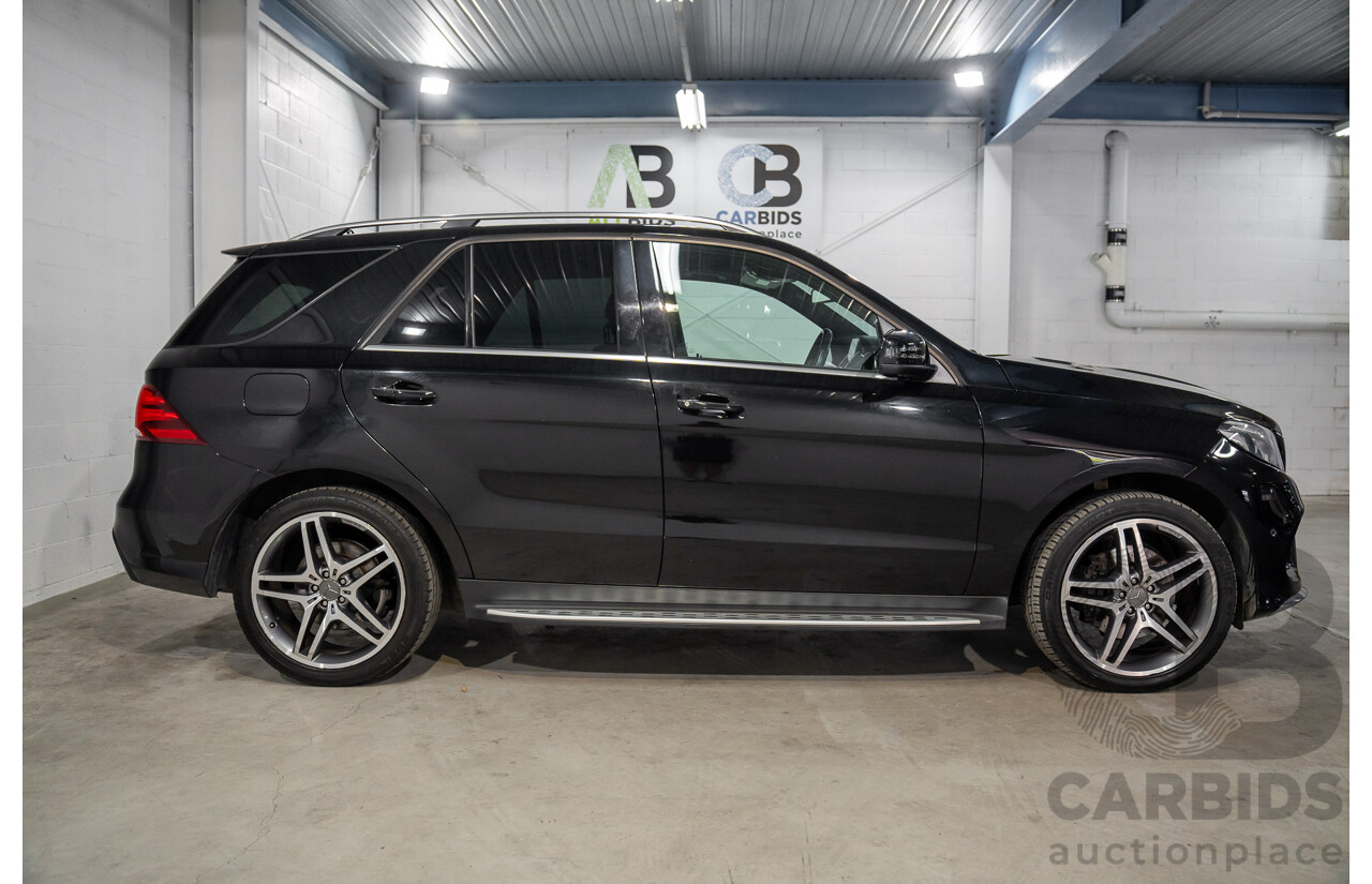 08/2016 Mercedes-Benz GLE 350d 4MATIC (AWD) 166 MY17 4D Wagon Obsidian Black Metallic Turbo Diesel V6 3.0L