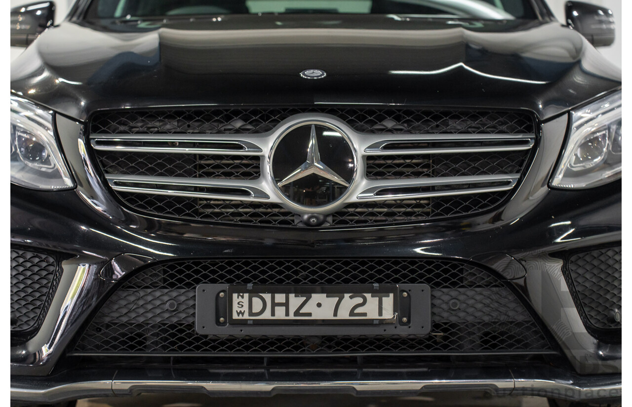 08/2016 Mercedes-Benz GLE 350d 4MATIC (AWD) 166 MY17 4D Wagon Obsidian Black Metallic Turbo Diesel V6 3.0L