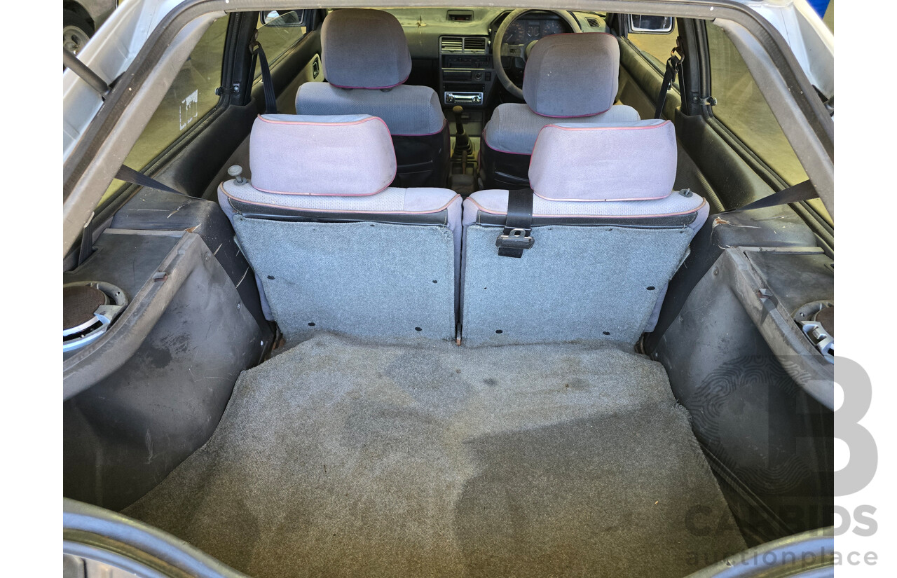 7/1988 Ford Laser TX3 KE 3d Hatchback Grey 1.6L