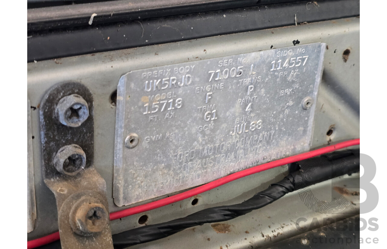 7/1988 Ford Laser TX3 KE 3d Hatchback Grey 1.6L