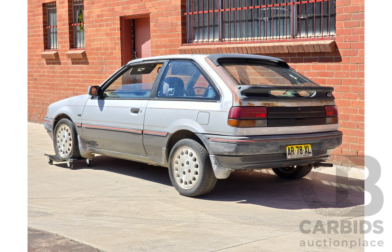 7/1988 Ford Laser TX3 KE 3d Hatchback Grey 1.6L