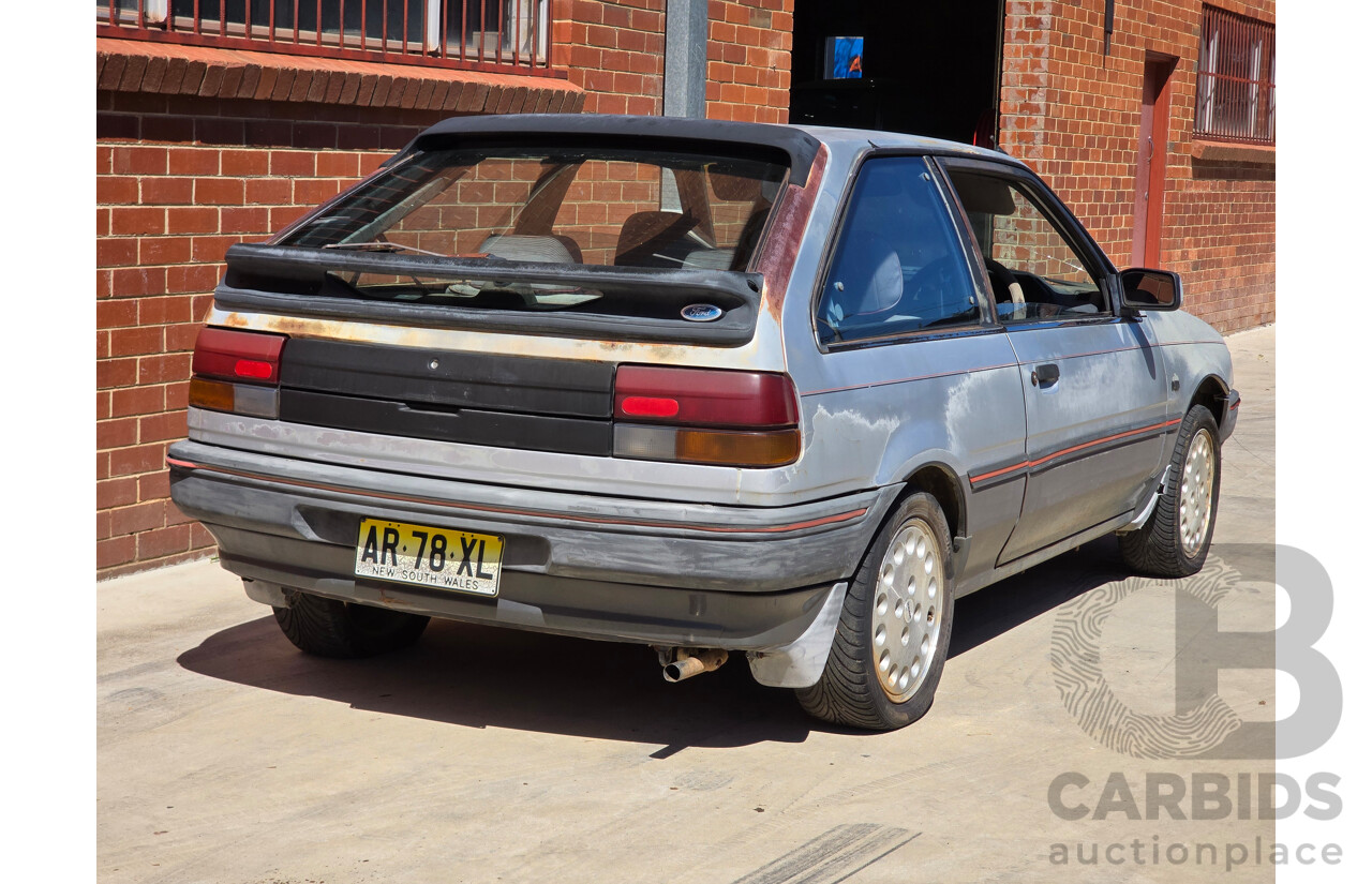 7/1988 Ford Laser TX3 KE 3d Hatchback Grey 1.6L