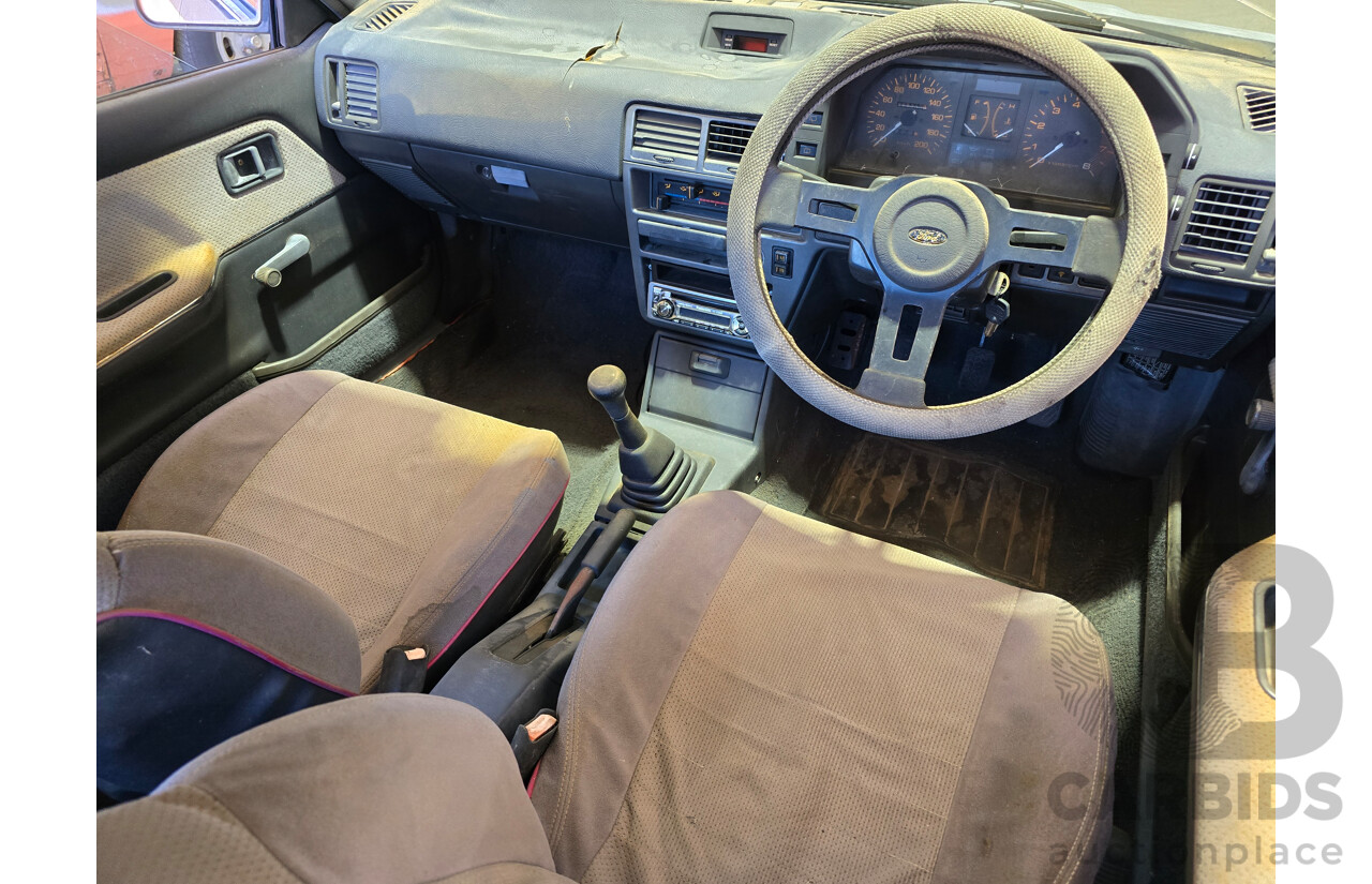 7/1988 Ford Laser TX3 KE 3d Hatchback Grey 1.6L