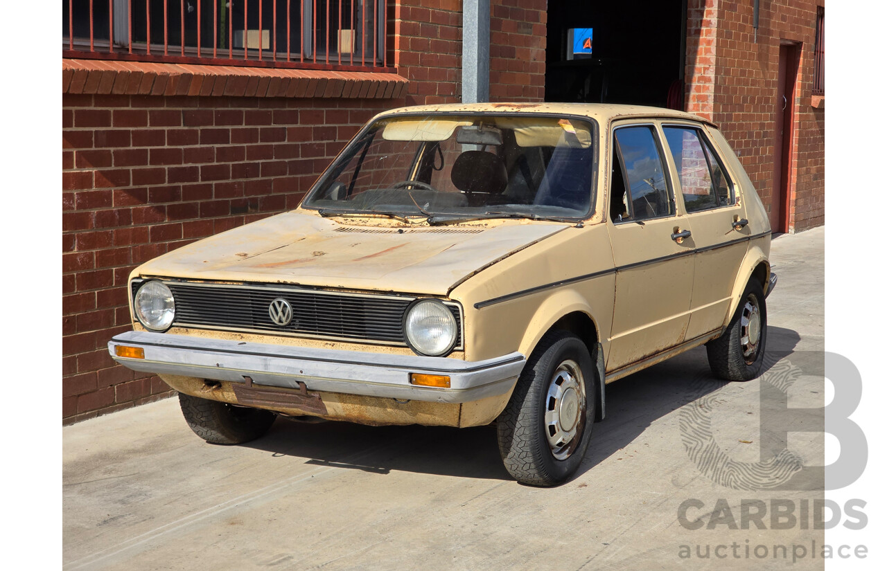 6/1979 Volkswagen Golf GLD Mk1 4d Hatchback Sunbrite Yellow Diesel 1.5L
