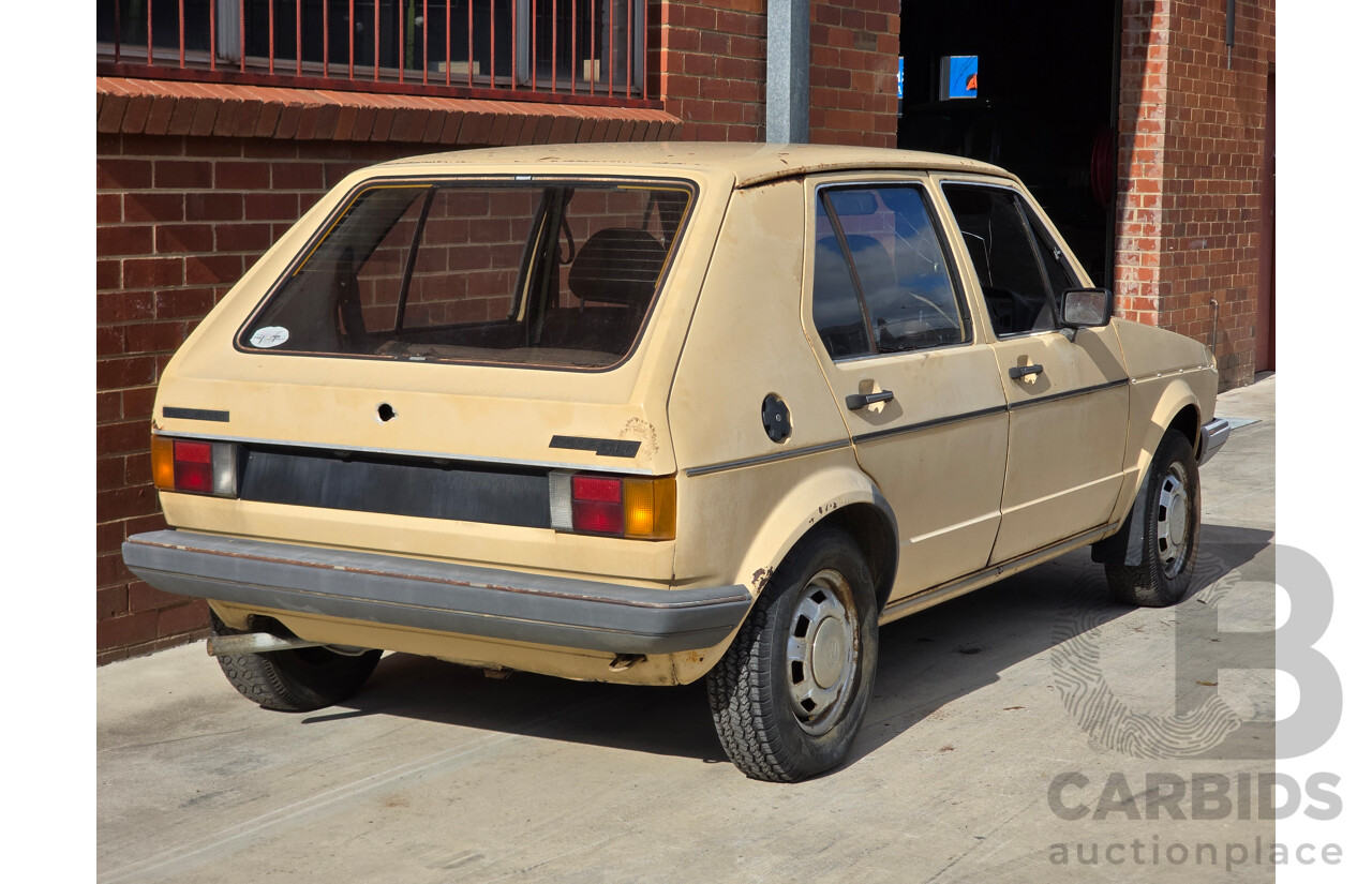 6/1979 Volkswagen Golf GLD Mk1 4d Hatchback Sunbrite Yellow Diesel 1.5L