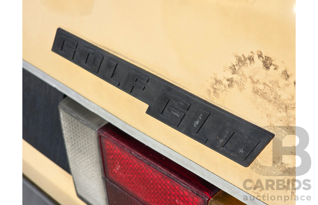 6/1979 Volkswagen Golf GLD Mk1 4d Hatchback Sunbrite Yellow Diesel 1.5L