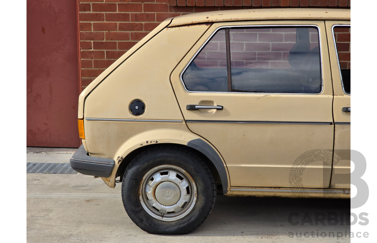 6/1979 Volkswagen Golf GLD Mk1 4d Hatchback Sunbrite Yellow Diesel 1.5L