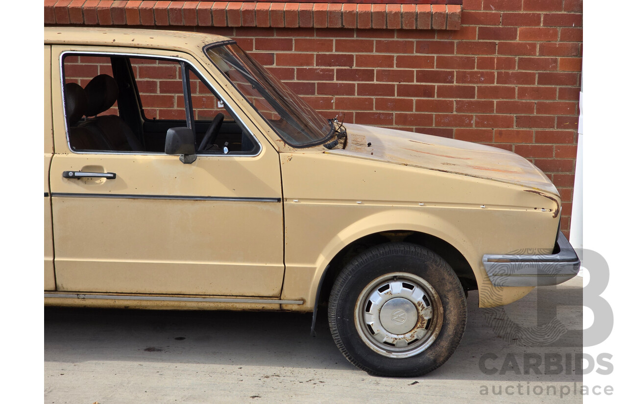 6/1979 Volkswagen Golf GLD Mk1 4d Hatchback Sunbrite Yellow Diesel 1.5L