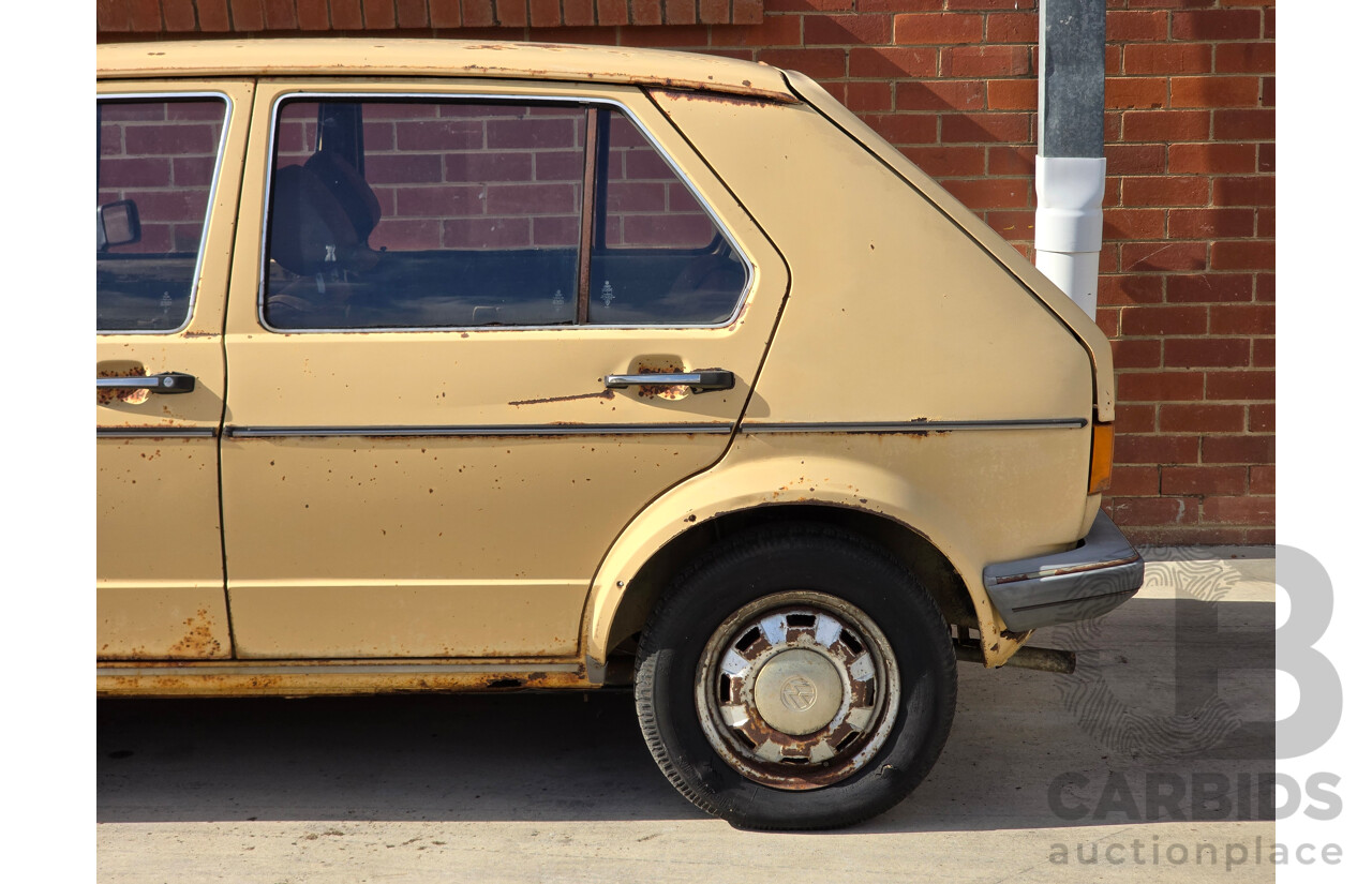 6/1979 Volkswagen Golf GLD Mk1 4d Hatchback Sunbrite Yellow Diesel 1.5L