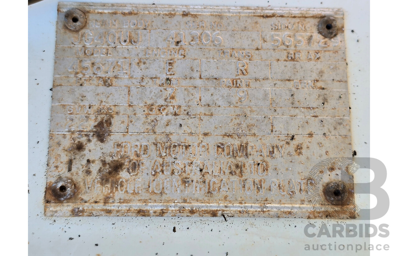 9/1978 Ford XC Falcon 2d Utility Sno White 3.3L