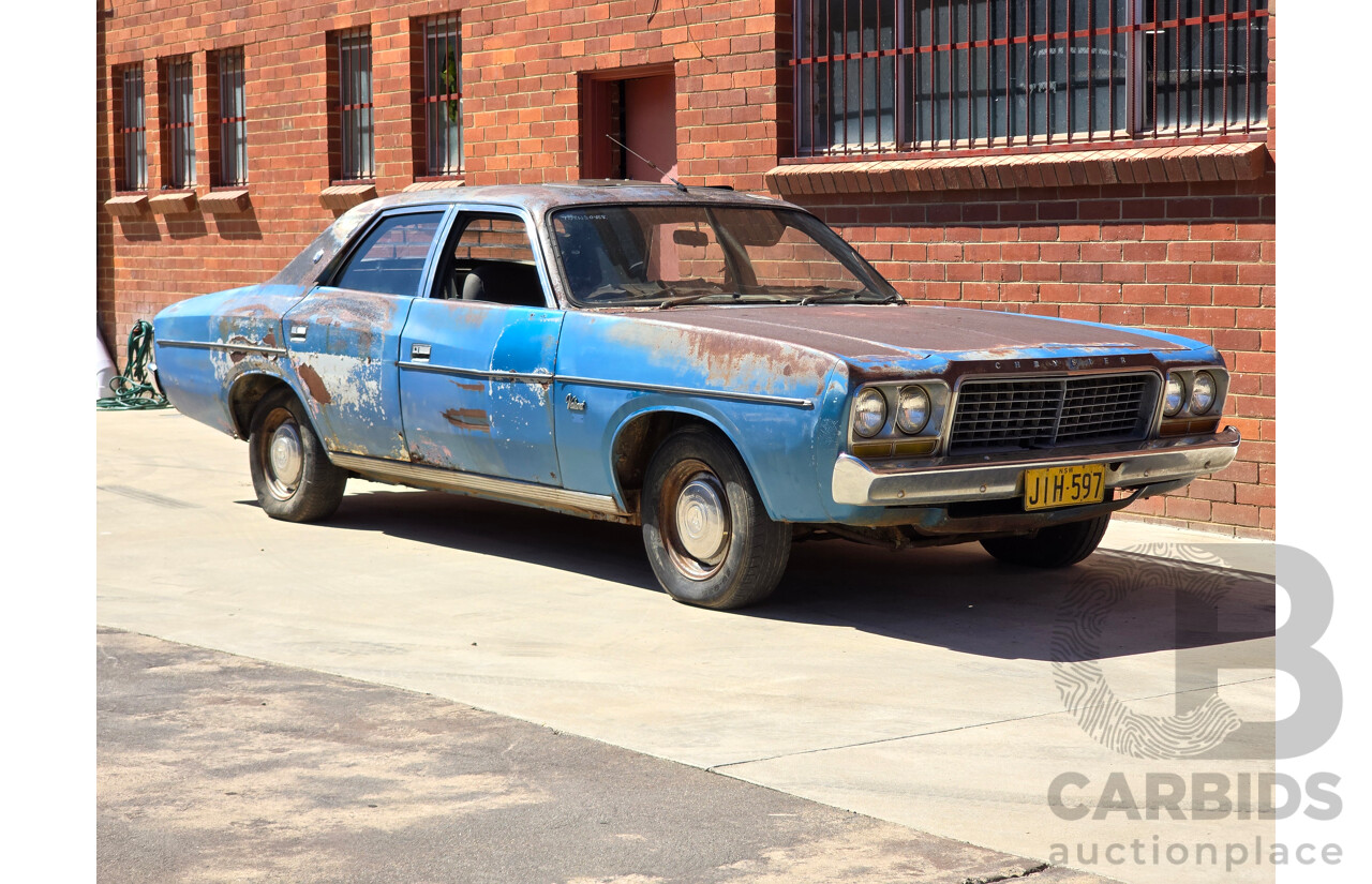 1/1977 Chrysler Valiant CL 4d Sedan Blue 4.0L