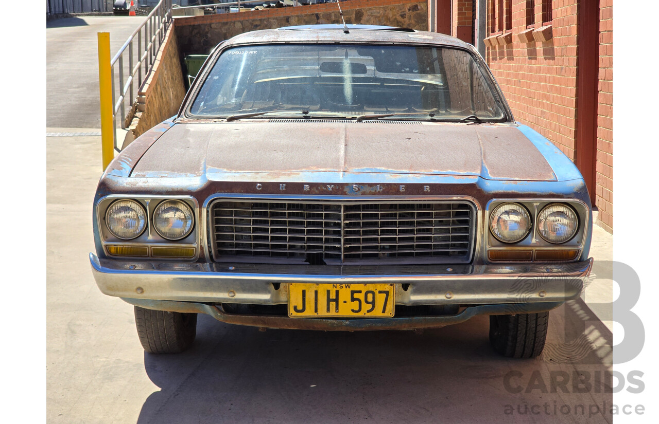 1/1977 Chrysler Valiant CL 4d Sedan Blue 4.0L