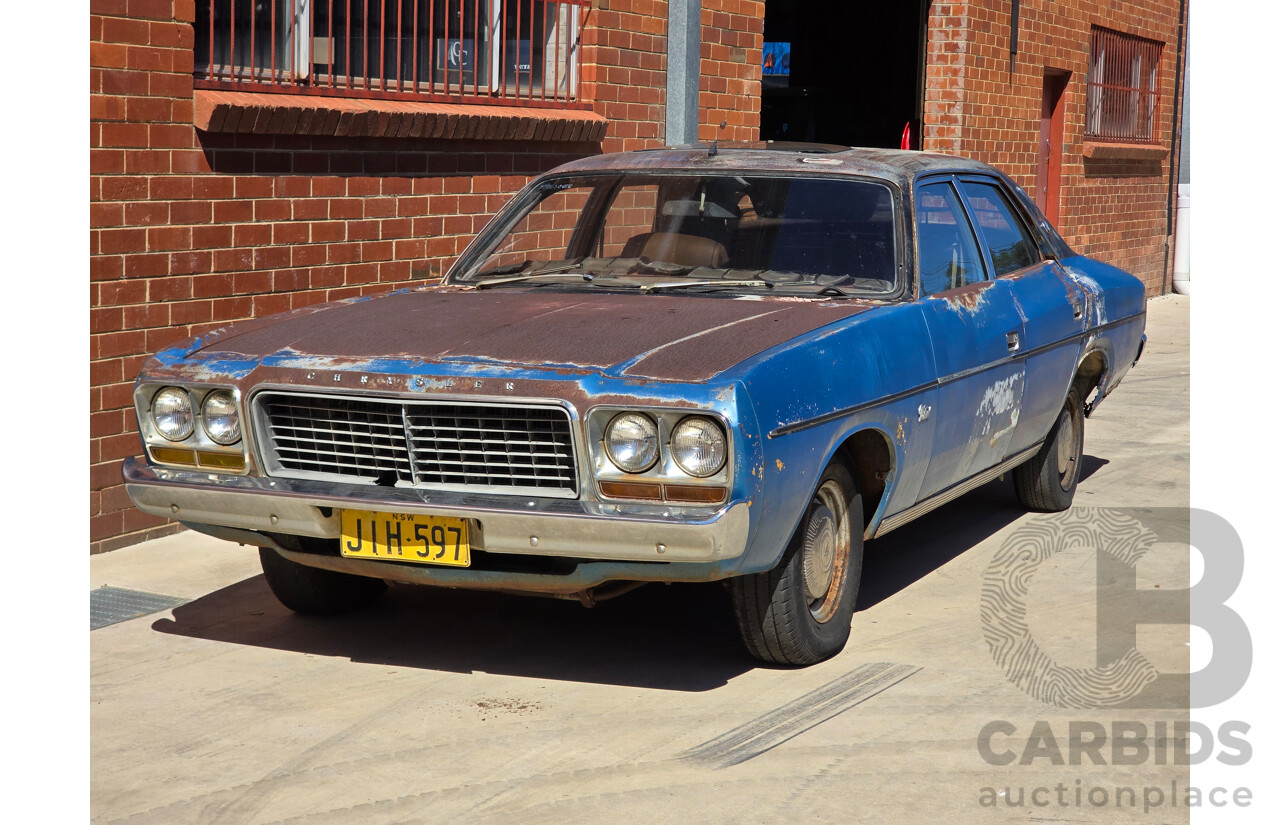 1/1977 Chrysler Valiant CL 4d Sedan Blue 4.0L