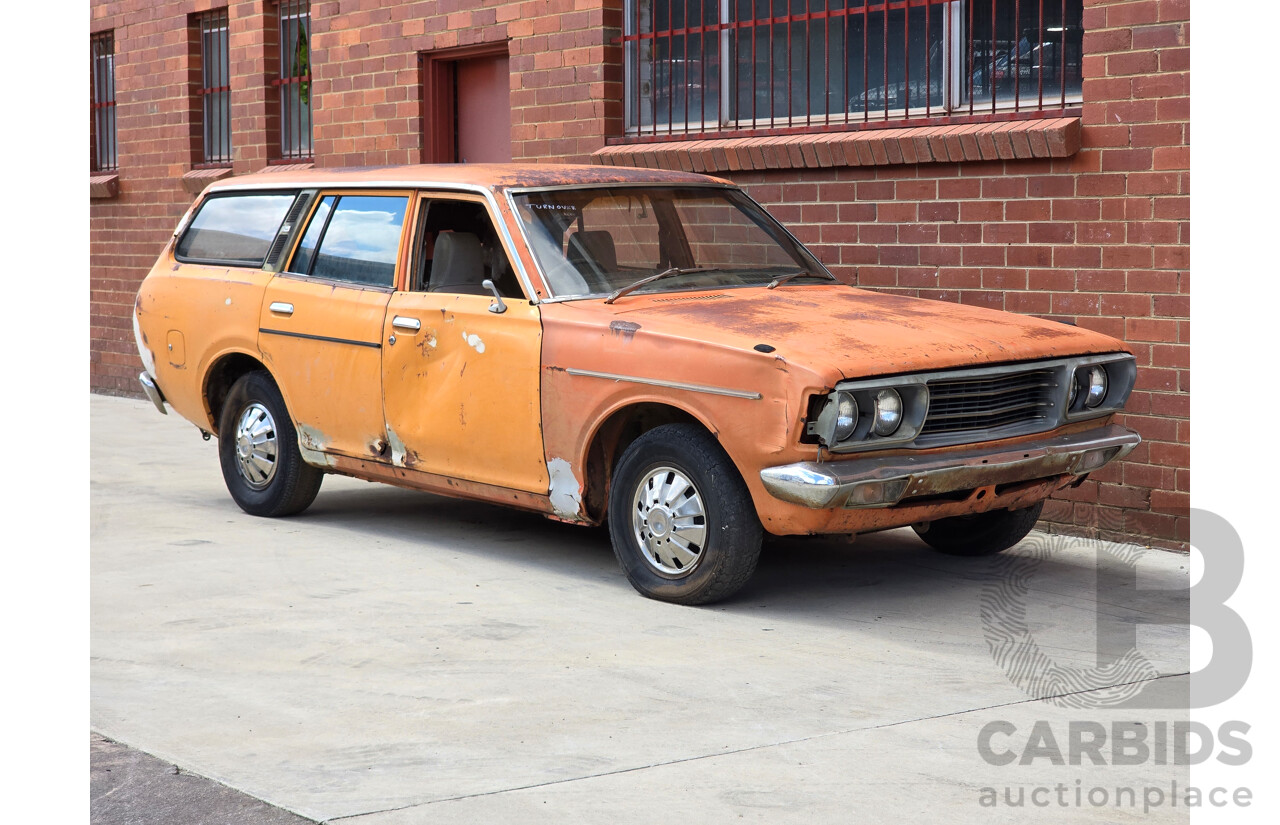 7/1974 Datsun 180B GX P610 4d Wagon Orange 1.8L