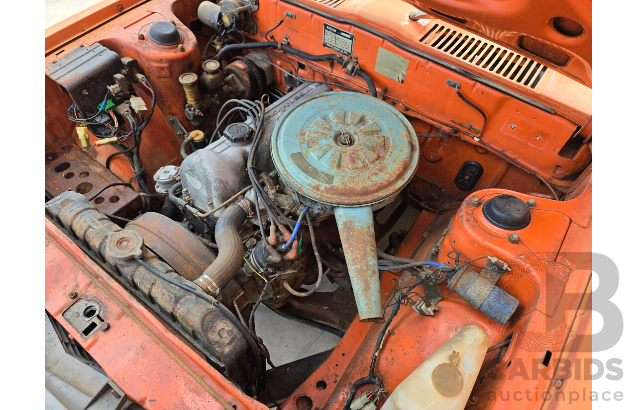 7/1974 Datsun 180B GX P610 4d Wagon Orange 1.8L