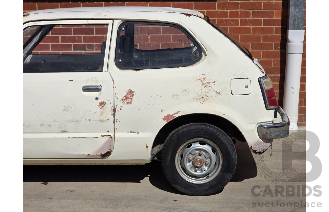 12/1974 Honda Civic SB1 1st Gen 2d Sedan White 1.2L