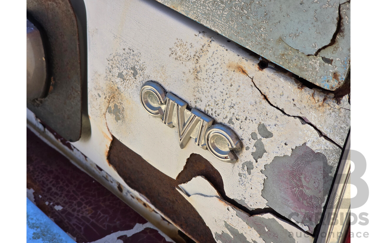 8/1973 Honda Civic SB1 1st Gen 2d Sedan White 1.2L