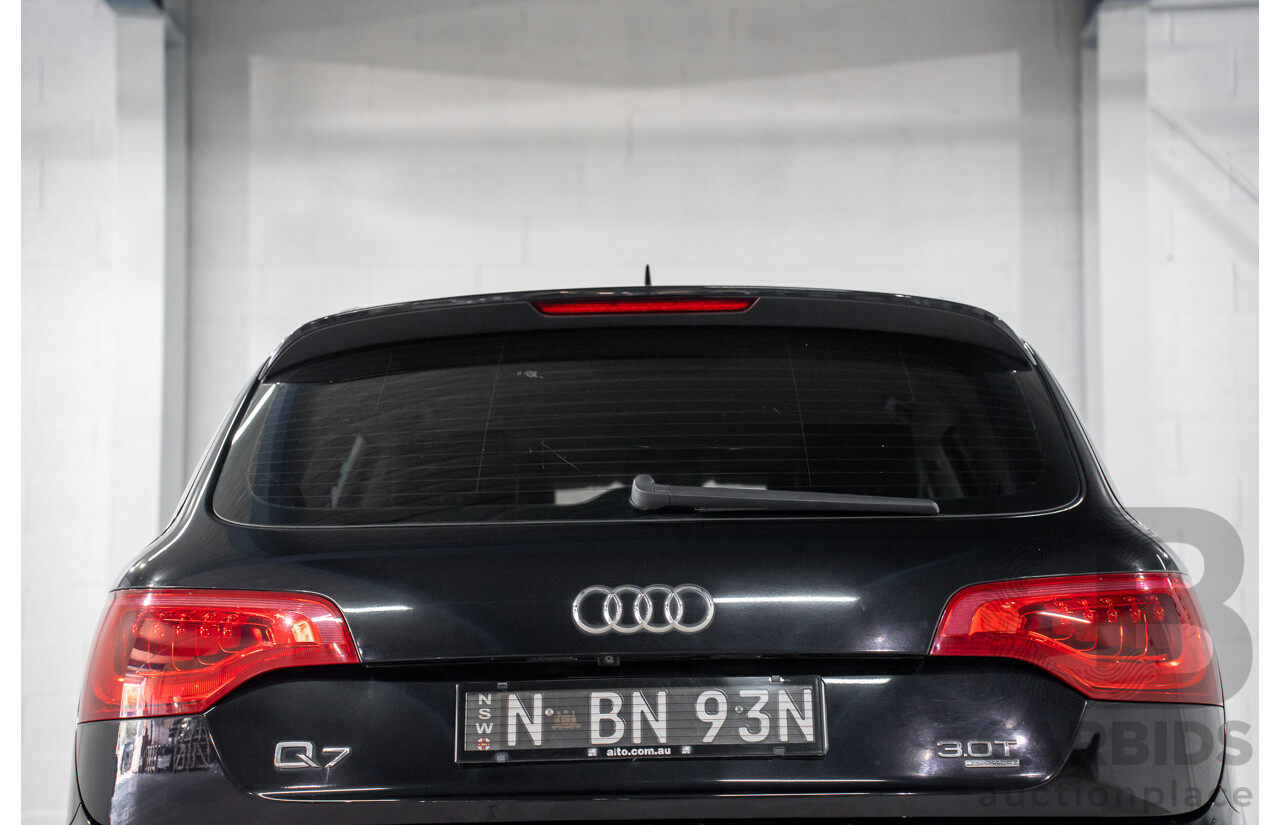 01/2012 Audi Q7 3.0 TFSI Quattro (AWD) MY12 4d Wagon Orca Black Metallic Supercharged V6 3.0L