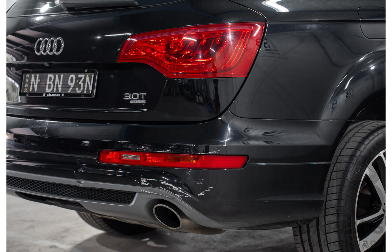 01/2012 Audi Q7 3.0 TFSI Quattro (AWD) MY12 4d Wagon Orca Black Metallic Supercharged V6 3.0L