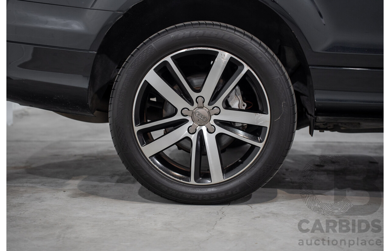 01/2012 Audi Q7 3.0 TFSI Quattro (AWD) MY12 4d Wagon Orca Black Metallic Supercharged V6 3.0L