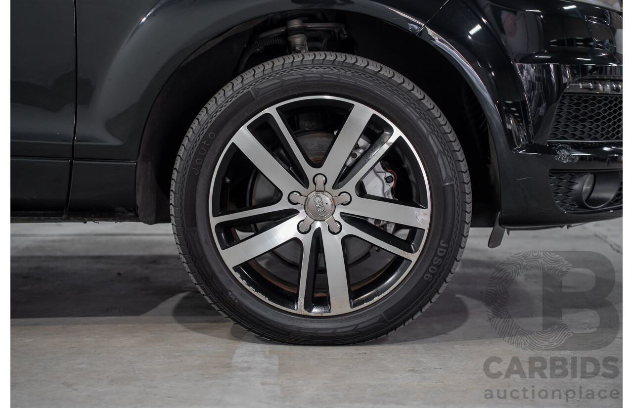 01/2012 Audi Q7 3.0 TFSI Quattro (AWD) MY12 4d Wagon Orca Black Metallic Supercharged V6 3.0L