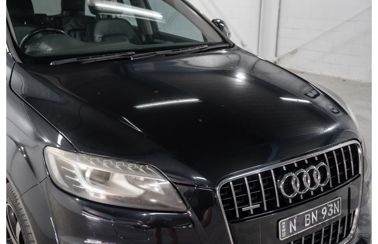 01/2012 Audi Q7 3.0 TFSI Quattro (AWD) MY12 4d Wagon Orca Black Metallic Supercharged V6 3.0L
