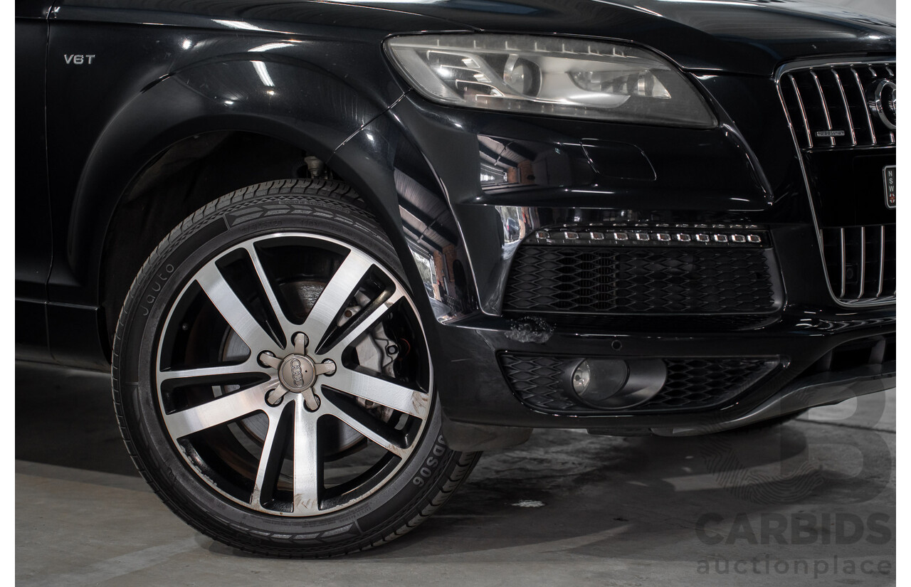 01/2012 Audi Q7 3.0 TFSI Quattro (AWD) MY12 4d Wagon Orca Black Metallic Supercharged V6 3.0L