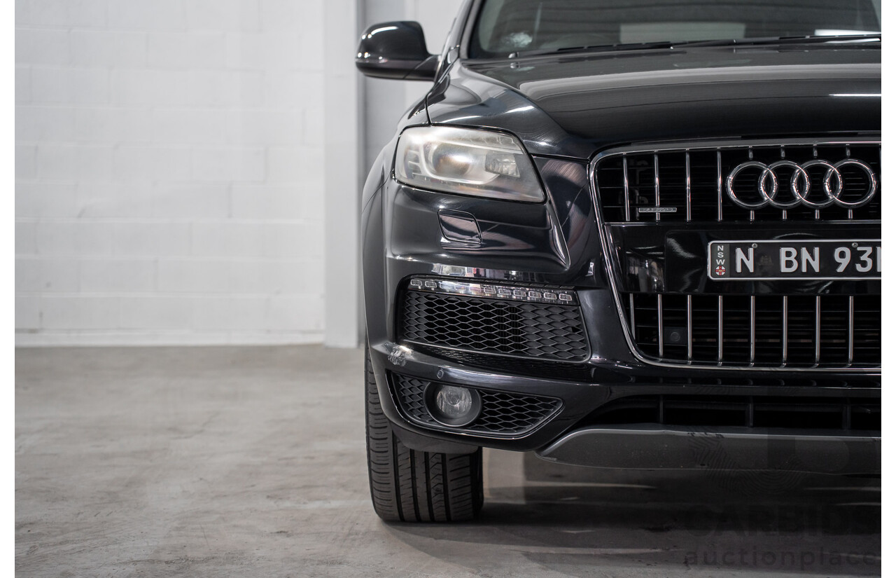 01/2012 Audi Q7 3.0 TFSI Quattro (AWD) MY12 4d Wagon Orca Black Metallic Supercharged V6 3.0L