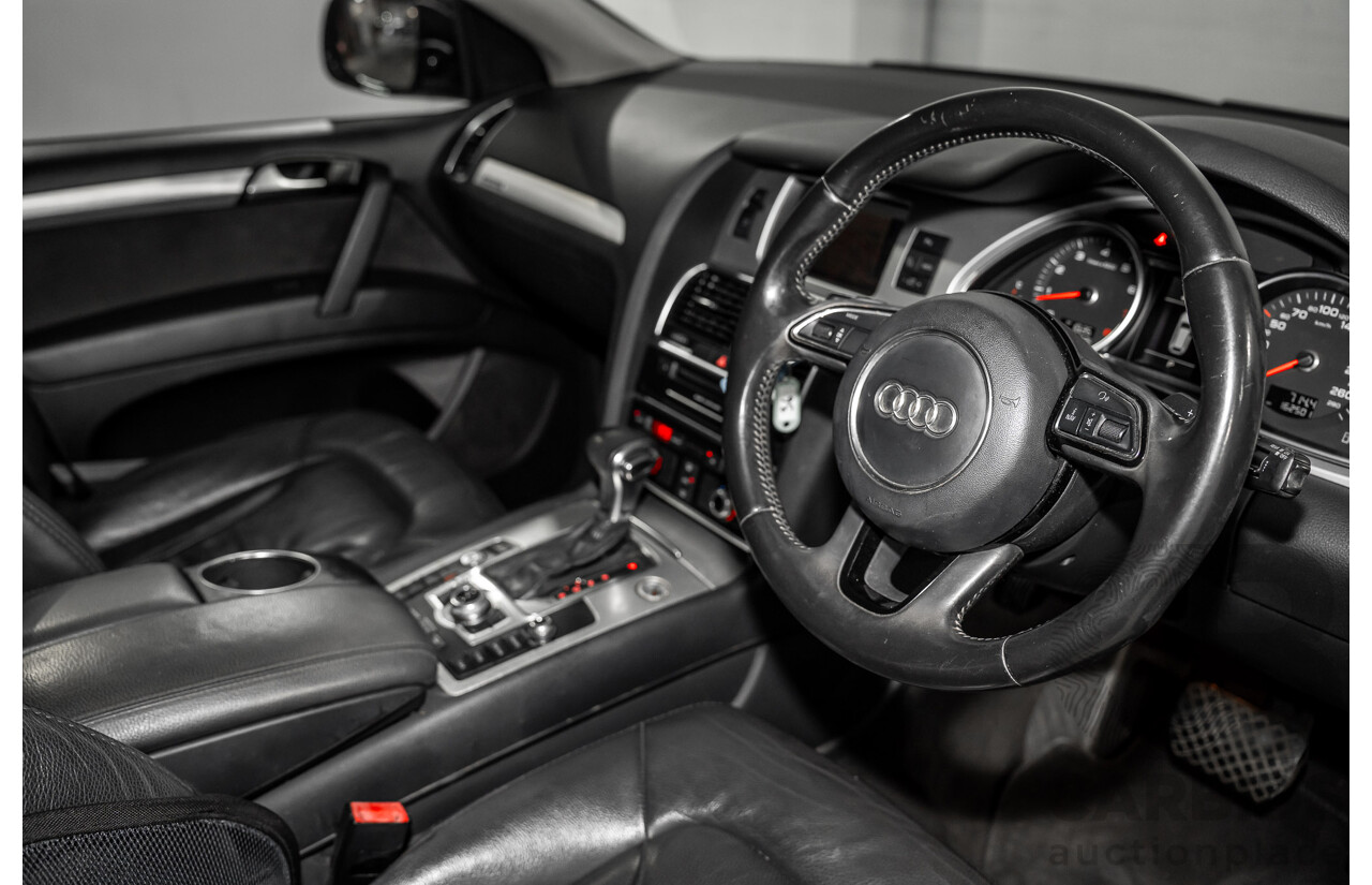 01/2012 Audi Q7 3.0 TFSI Quattro (AWD) MY12 4d Wagon Orca Black Metallic Supercharged V6 3.0L