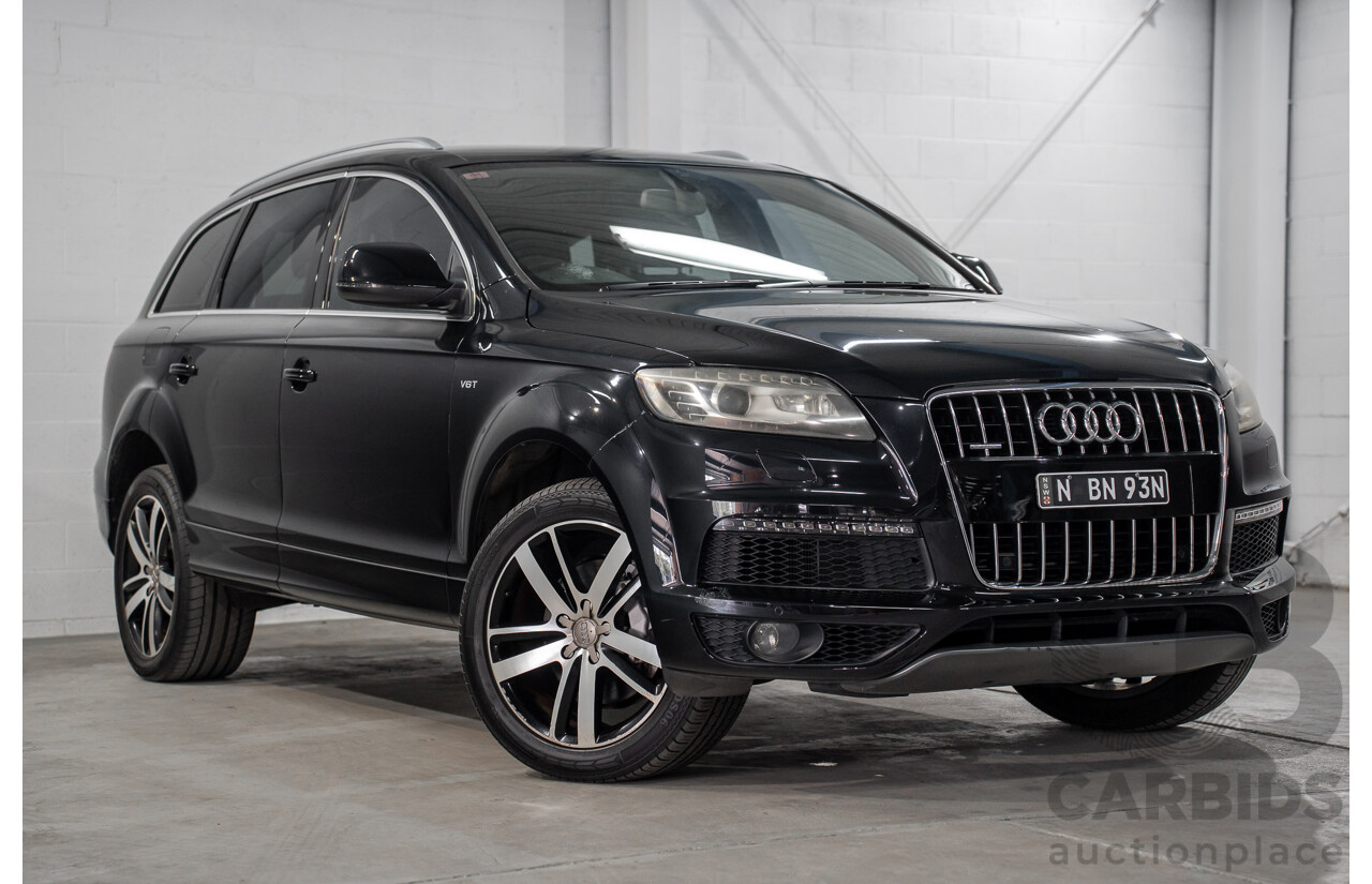 01/2012 Audi Q7 3.0 TFSI Quattro (AWD) MY12 4d Wagon Orca Black Metallic Supercharged V6 3.0L