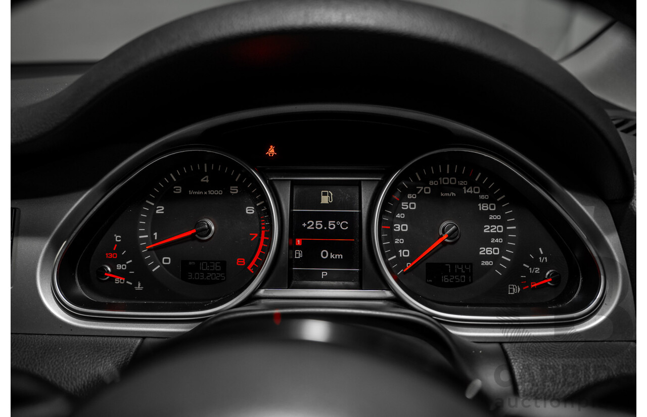 01/2012 Audi Q7 3.0 TFSI Quattro (AWD) MY12 4d Wagon Orca Black Metallic Supercharged V6 3.0L