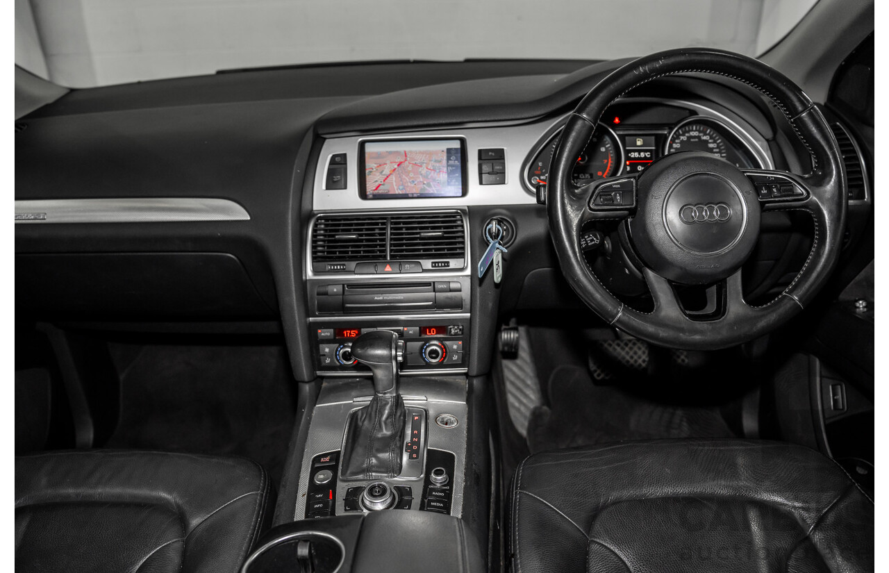 01/2012 Audi Q7 3.0 TFSI Quattro (AWD) MY12 4d Wagon Orca Black Metallic Supercharged V6 3.0L