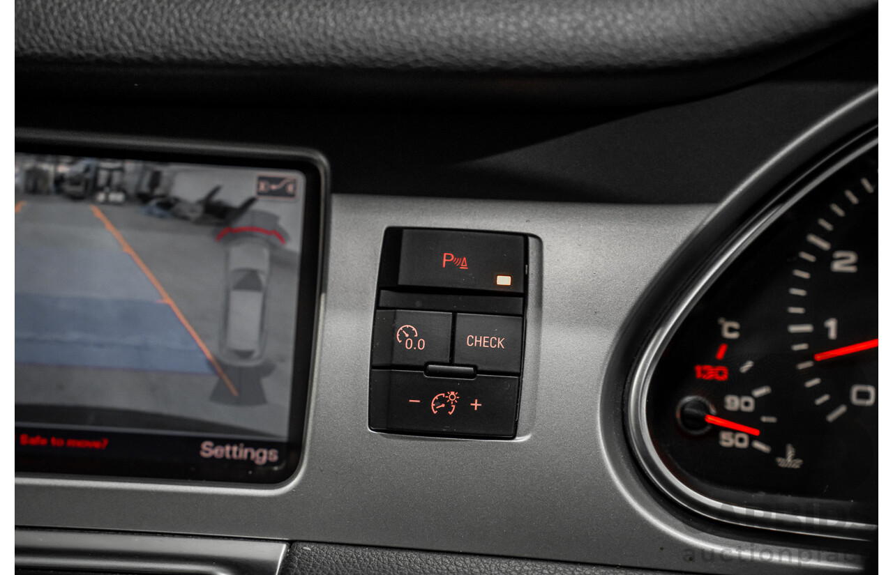 01/2012 Audi Q7 3.0 TFSI Quattro (AWD) MY12 4d Wagon Orca Black Metallic Supercharged V6 3.0L