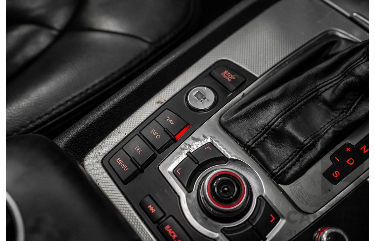 01/2012 Audi Q7 3.0 TFSI Quattro (AWD) MY12 4d Wagon Orca Black Metallic Supercharged V6 3.0L