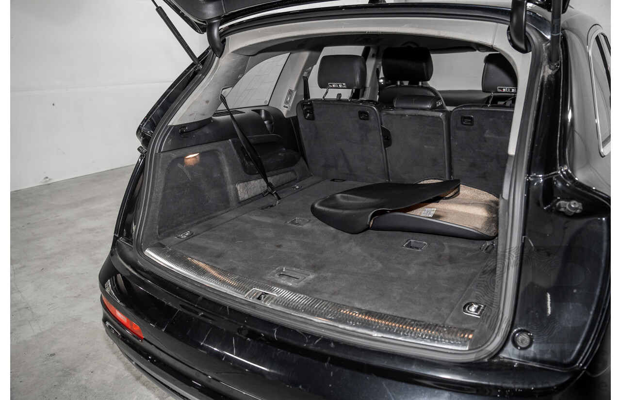 01/2012 Audi Q7 3.0 TFSI Quattro (AWD) MY12 4d Wagon Orca Black Metallic Supercharged V6 3.0L