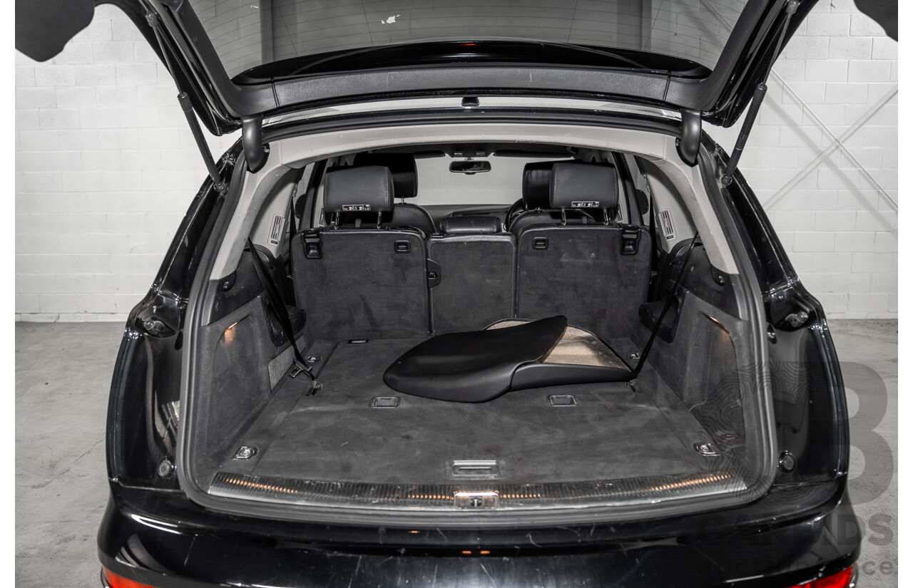 01/2012 Audi Q7 3.0 TFSI Quattro (AWD) MY12 4d Wagon Orca Black Metallic Supercharged V6 3.0L
